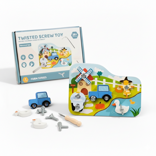 FarmFix™ – Vroege Boerderijdieren Auto Bouwset