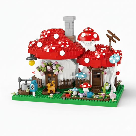 MushroomMagic™ – 1280-delige Paddenstoelen Boerderij Bouwset