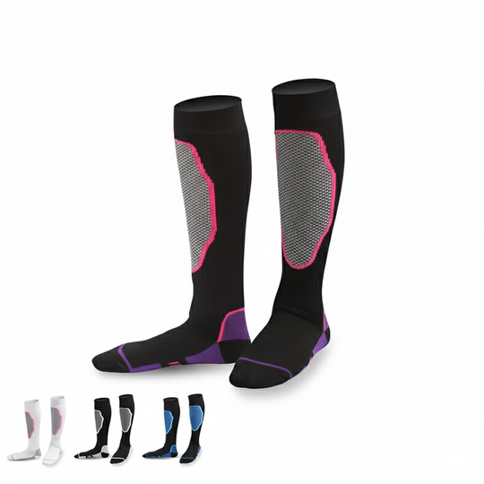 GeoSport™ – Kindersokken – Warme Ski & Outdoor Crew Socks (7–12 Jaar)
