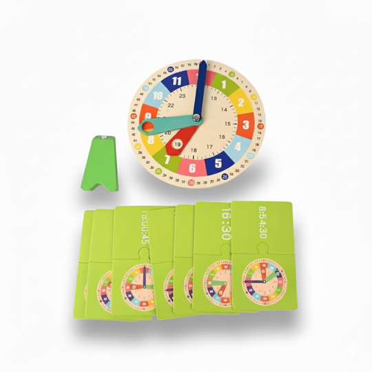 LearnClock™ – Montessori Horloge voor Kinderen – Educatief & Kleurrijk Speelgoed