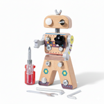 MiloFix™ – De Educatieve Houten Schroefrobot voor Slimme Handjes