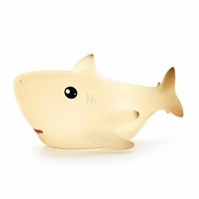 SharkGlow – Cute Squishy Shark LED Night Light – USB Rechargeable