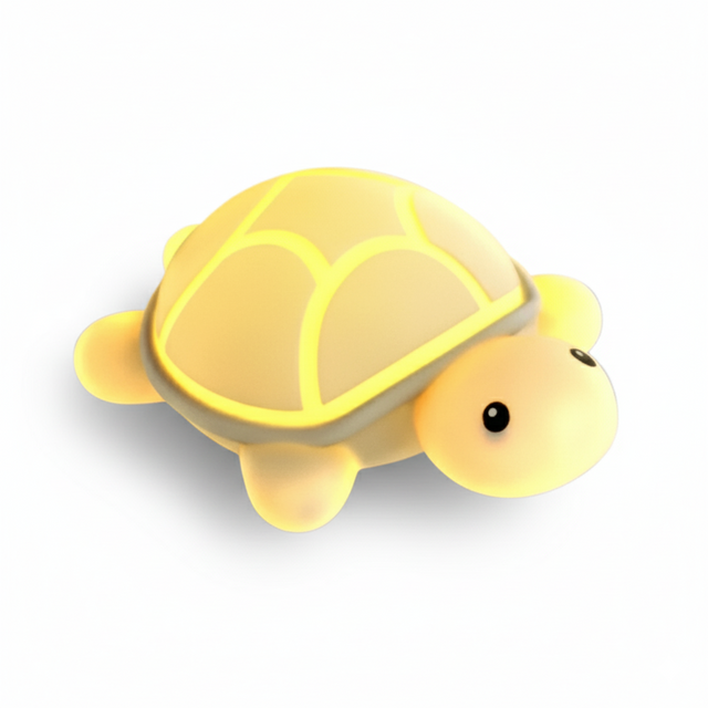 TurtleGlow – Cute Squishy Silicone LED Night Light – USB Rechargeable