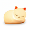 CatNap – Schattig Squishy Silicone LED Nachtlampje – USB Oplaadbaar