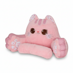 PawPillow™ – Schattig Kattenkussen met Grote Ogen & Pootjes – Zacht & Pluizig