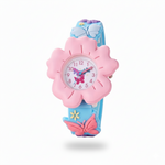 MiloWatch™ – Meisjeshorloge met 3D Bloemen & Vlinders (Leeftijd 3–14 jaar)
