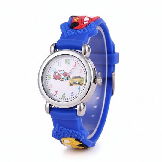 MiloWatch™ – Cartoon Auto Polshorloge voor Kinderen (Leeftijd 3–14 jaar)