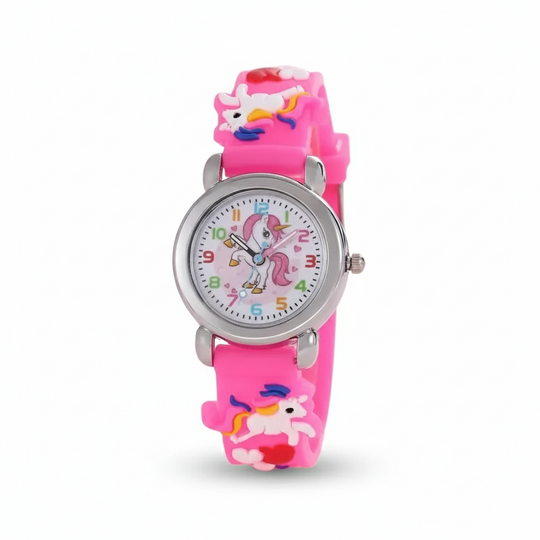 MiloWatch™ – Unicorn Cartoon Polshorloge voor Kinderen (Leeftijd 3–14 jaar)