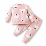 BearHugs™ – 2-delige Meisjes Flanellen Pyjama met Beerprint