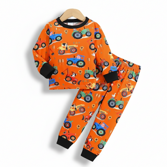 SpeedyDream™ – Jongens Pyjama Set – Auto Print & Comfortabel