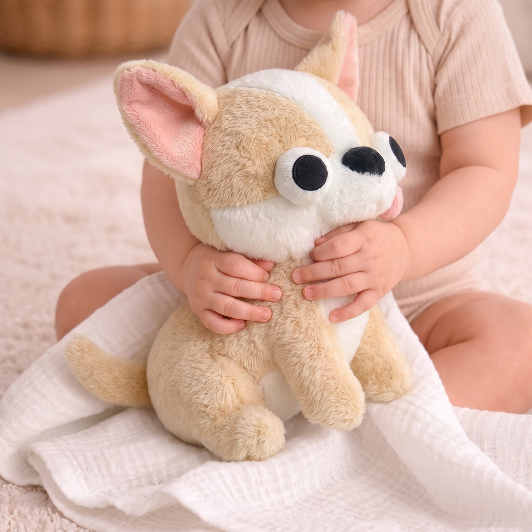 <font dir="auto" style="vertical-align: inherit;"><font dir="auto" style="vertical-align: inherit;">Poupée en peluche créative Chihuahua drôle et méchante, figurine de chiot pour bureau, cadeau d'anniversaire pour enfants</font></font>