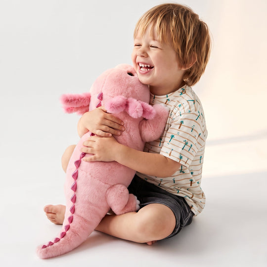 AquaFamily – Axolotl Knuffel met Kleintje