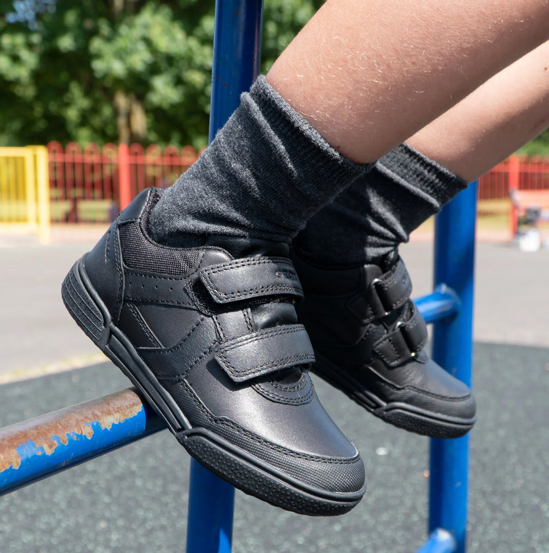 CleanStep – Leren Kinder Sneakers met Klittenband