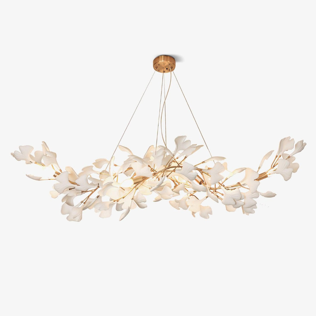 Aveline gouden gingko kroonluchter