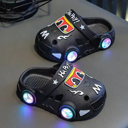 LumaStep LED slippers zwart - Milo & Moon
