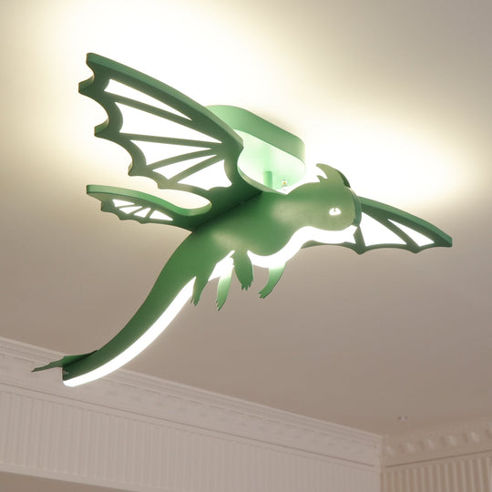 Dino plafondlamp in jongenskamer