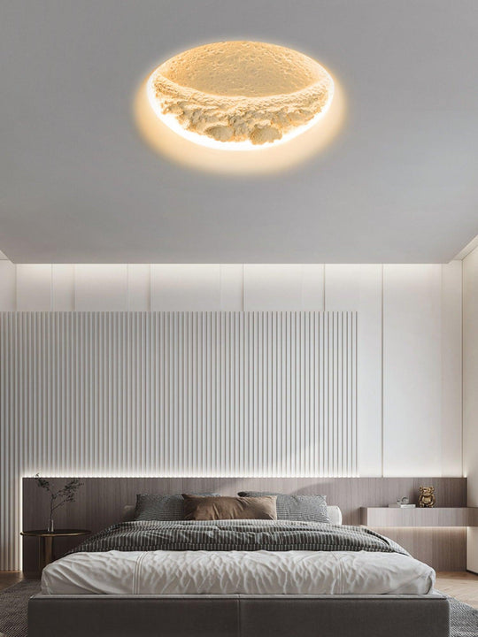 Grote maan wandlamp 60 cm in interieur