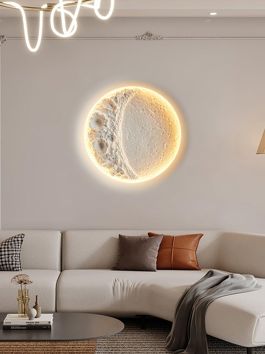 Sfeervolle maanlamp als wanddecoratie
