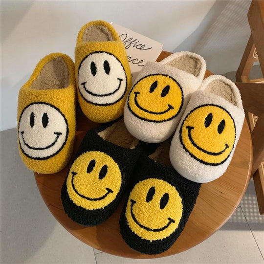 HappySteps – Pluche Pantoffels met Smiley