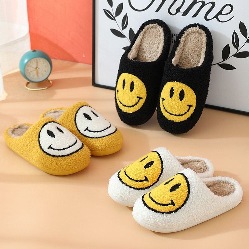 HappySteps – Pluche Pantoffels met Smiley