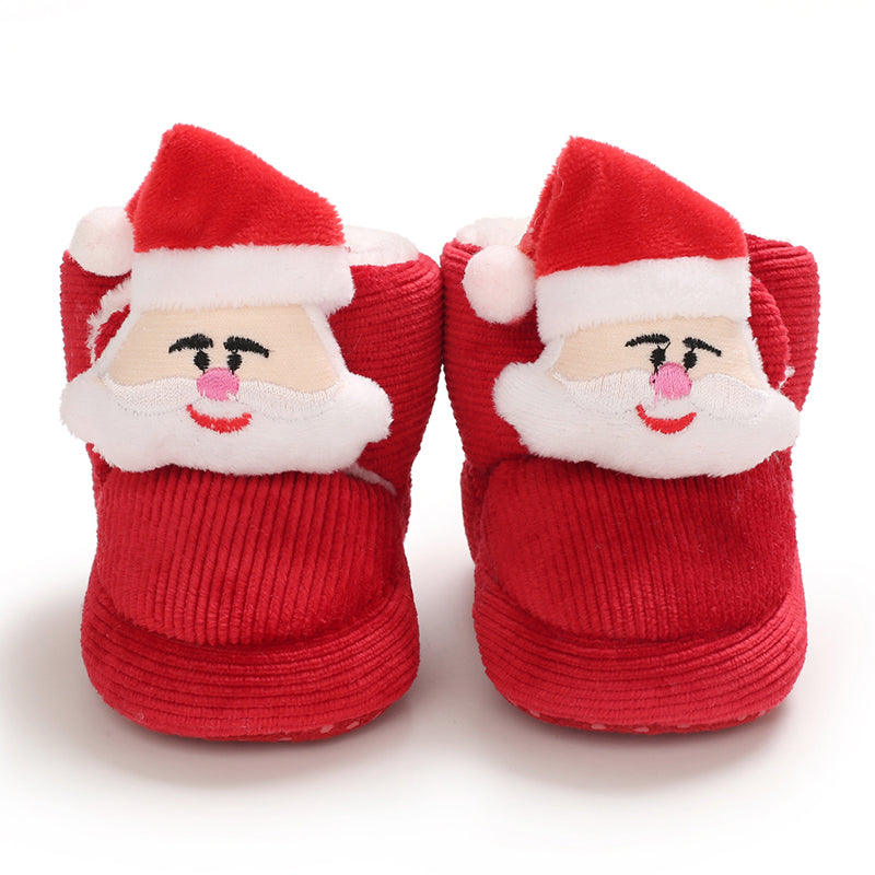 SantaSteps™ – Warme Kerstpantoffels met Antislipzool – Feestelijke Baby Sloffen