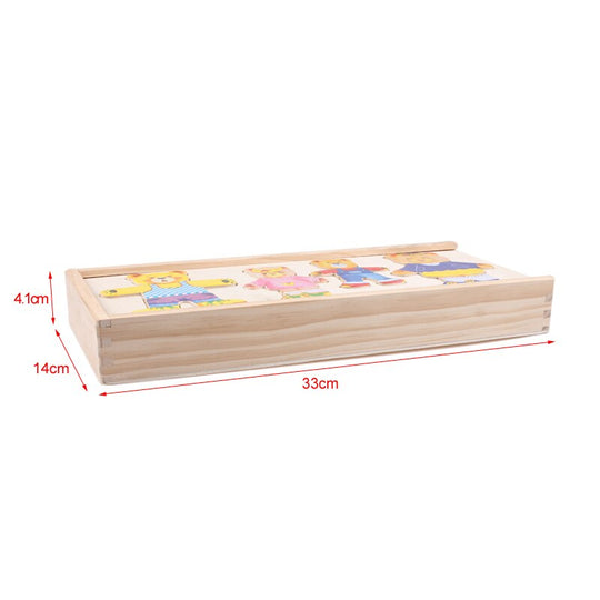 BearDressUp – Houten Aankleedpuzzel Familie