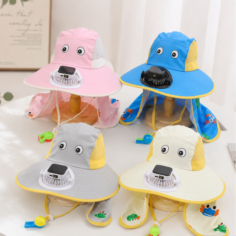 SunBreeze kinder zomerhoed met ventilator - Milo & Moon