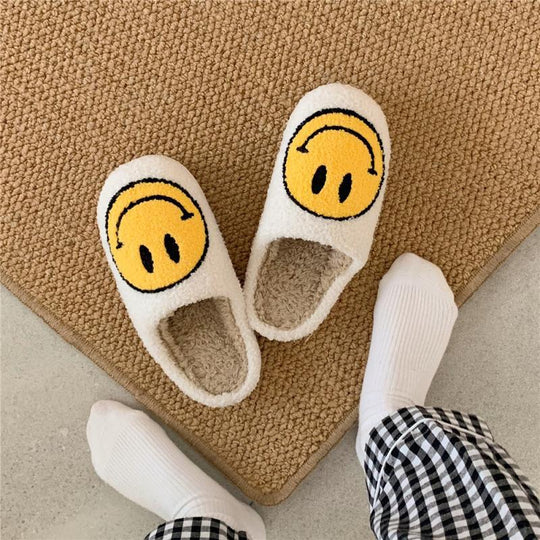 HappySteps – Pluche Pantoffels met Smiley