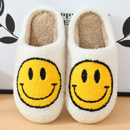 HappySteps – Pluche Pantoffels met Smiley
