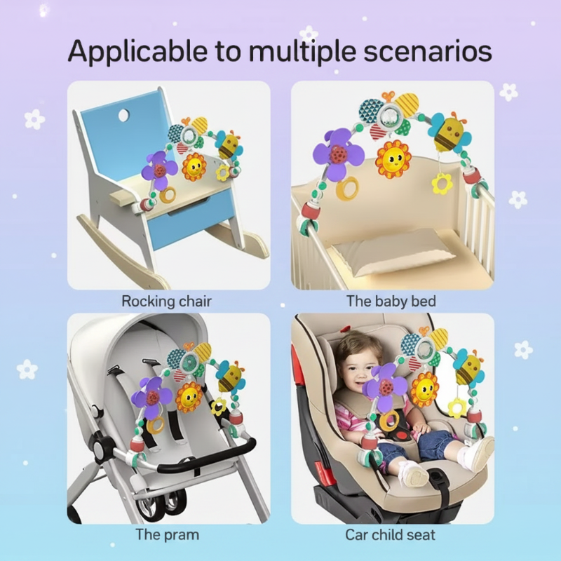WonderArch baby speelboog speeltjes detail - Milo & Moon