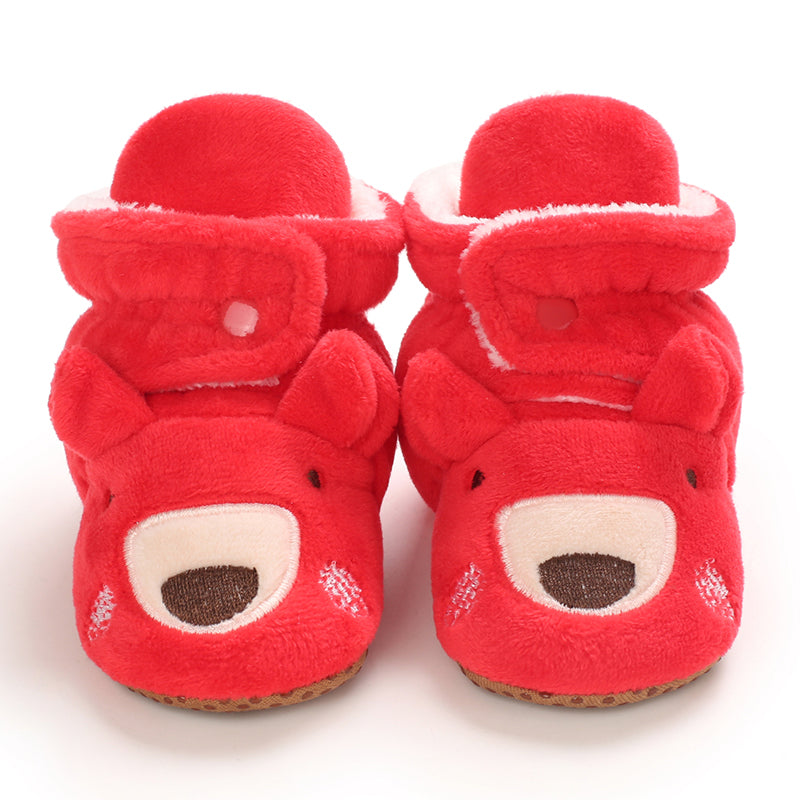 SantaSteps™ – Warme Kerstpantoffels met Antislipzool – Feestelijke Baby Sloffen