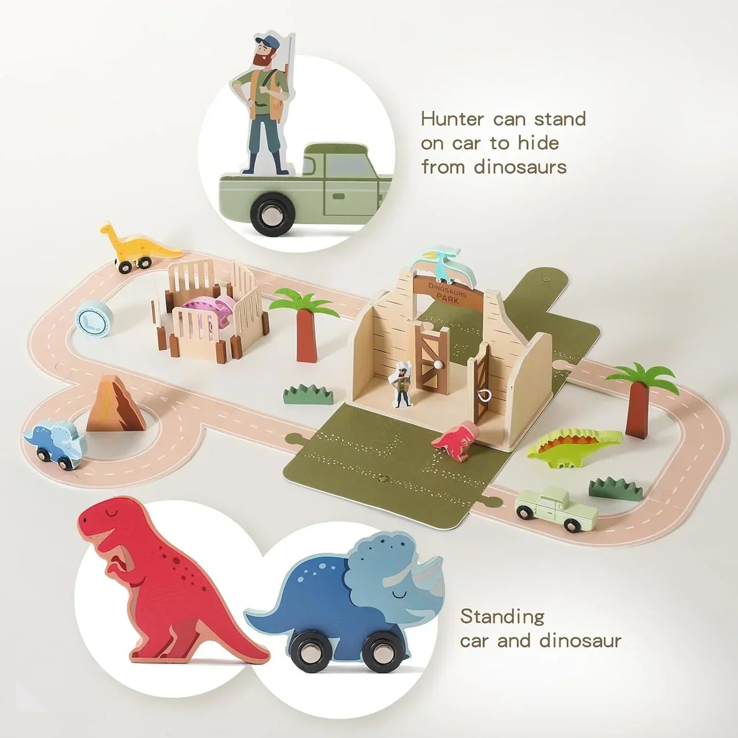 DinoPark Hout™ – Het Duurzame Dinosaurus Speelpark