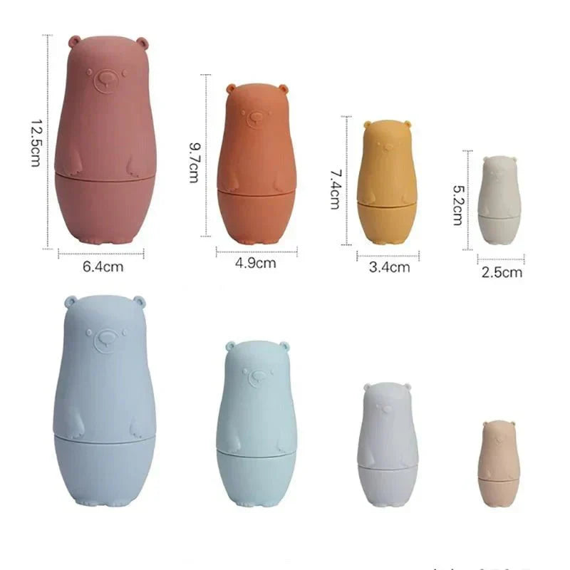 TeddyStack™ – Leren stapelen met plezier – Silicone speelgoed baby