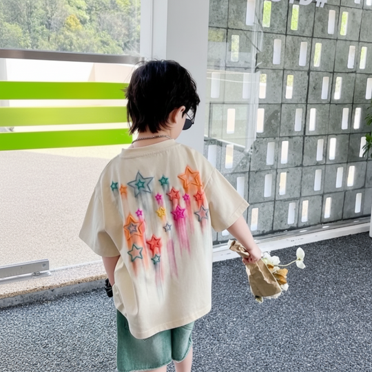 Twinkel kinder T-shirt sterren - Milo & Moon