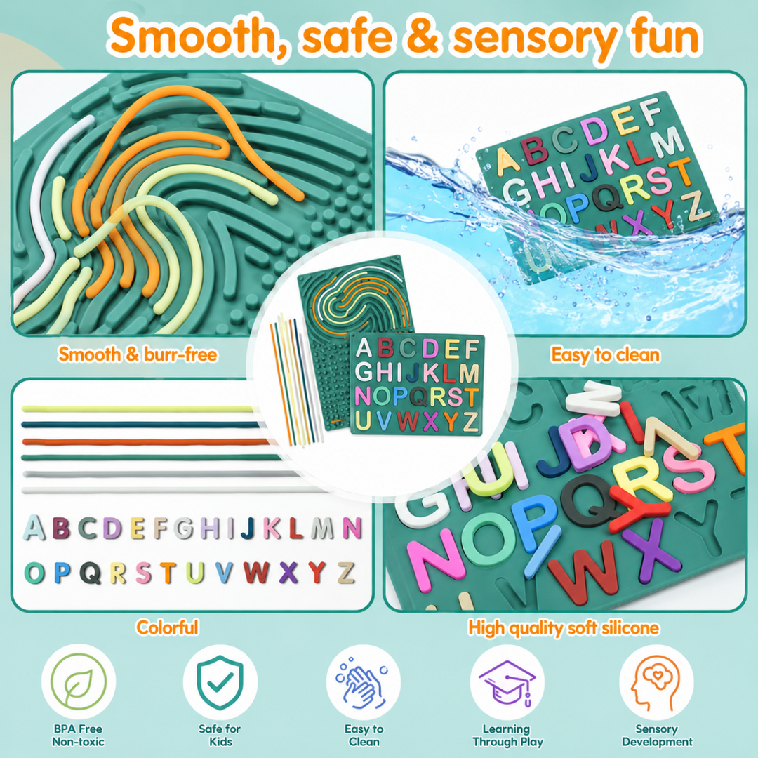 Letterpret sensorisch speelgoed letters - Milo & Moon