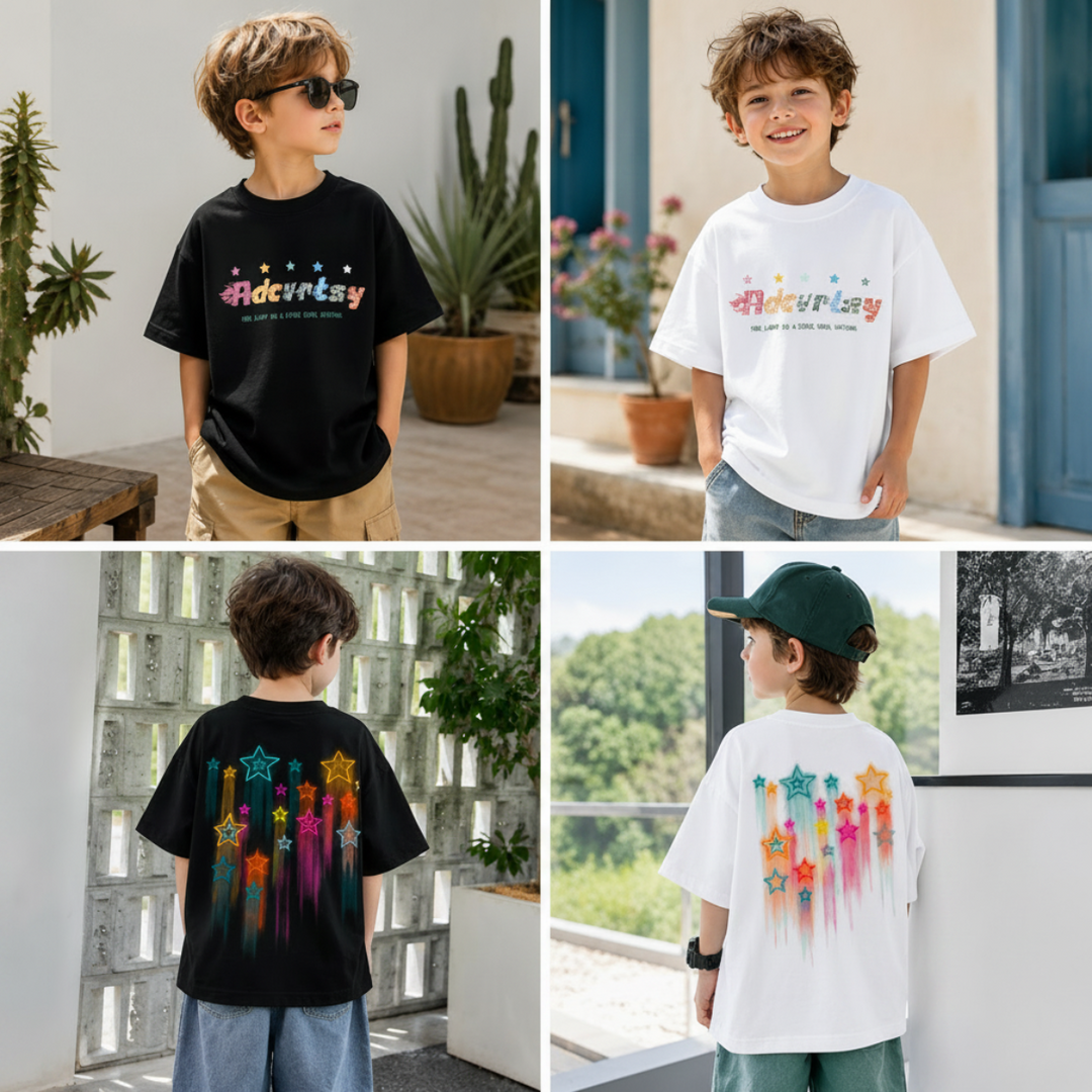 Twinkel kinder T-shirt sterren ontwerp - Milo & Moon