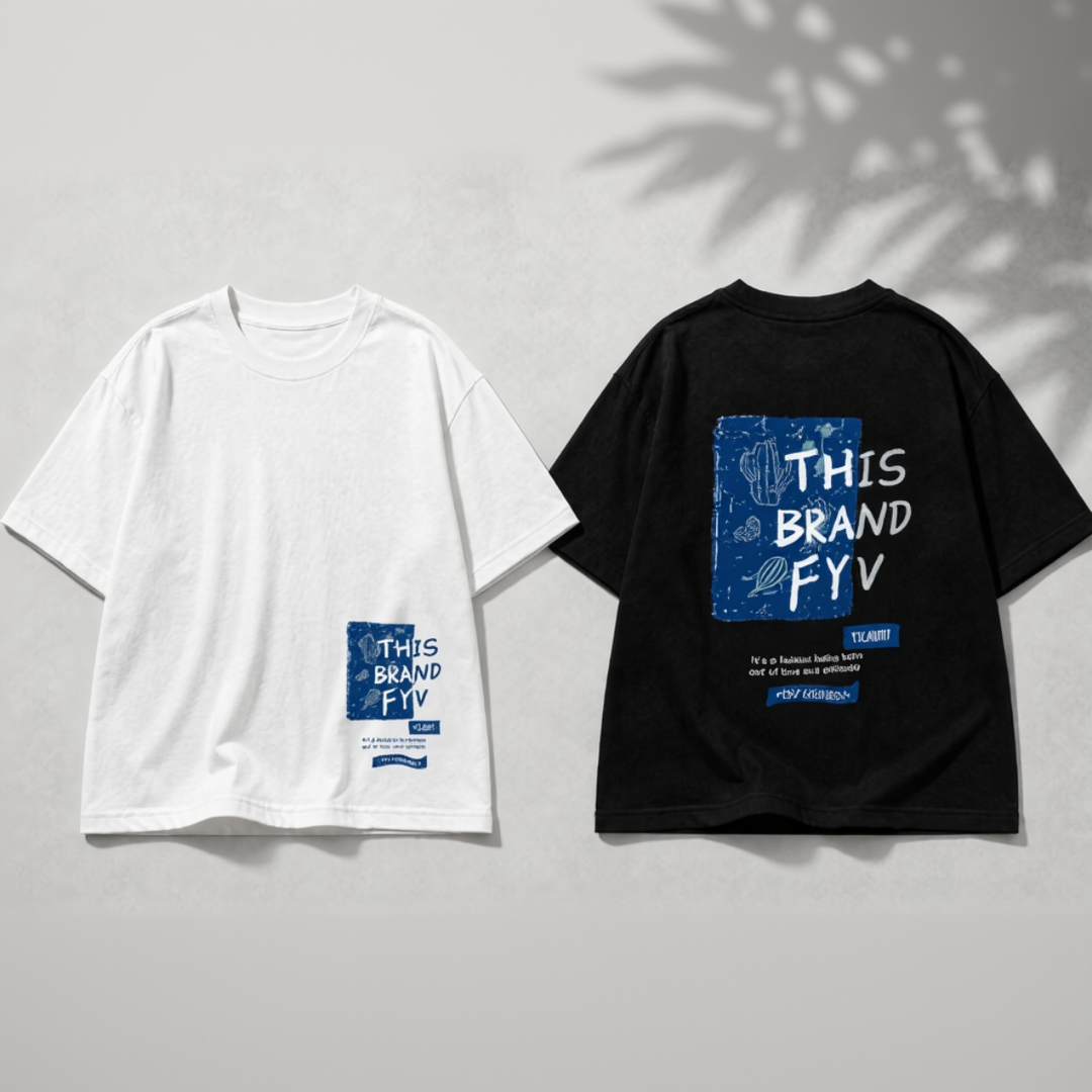 Fris los kinder T-shirt kleurrijke print - Milo & Moon