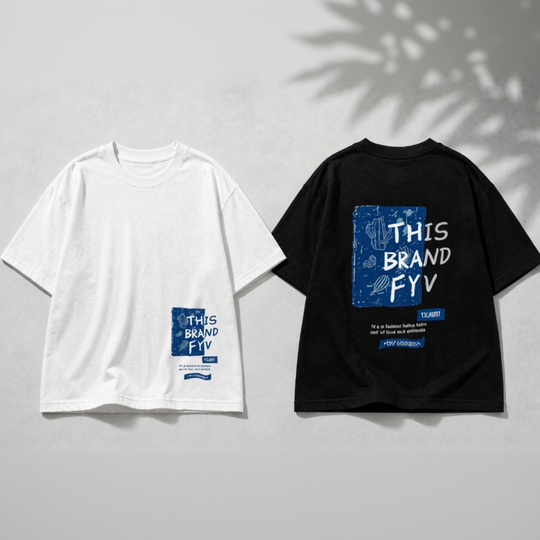 Fris los kinder T-shirt kleurrijke print - Milo & Moon