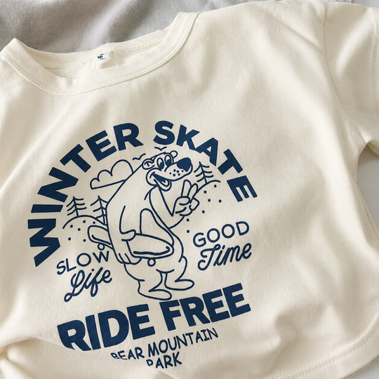 Beertje kinder T-shirt skateboard beer - Milo & Moon