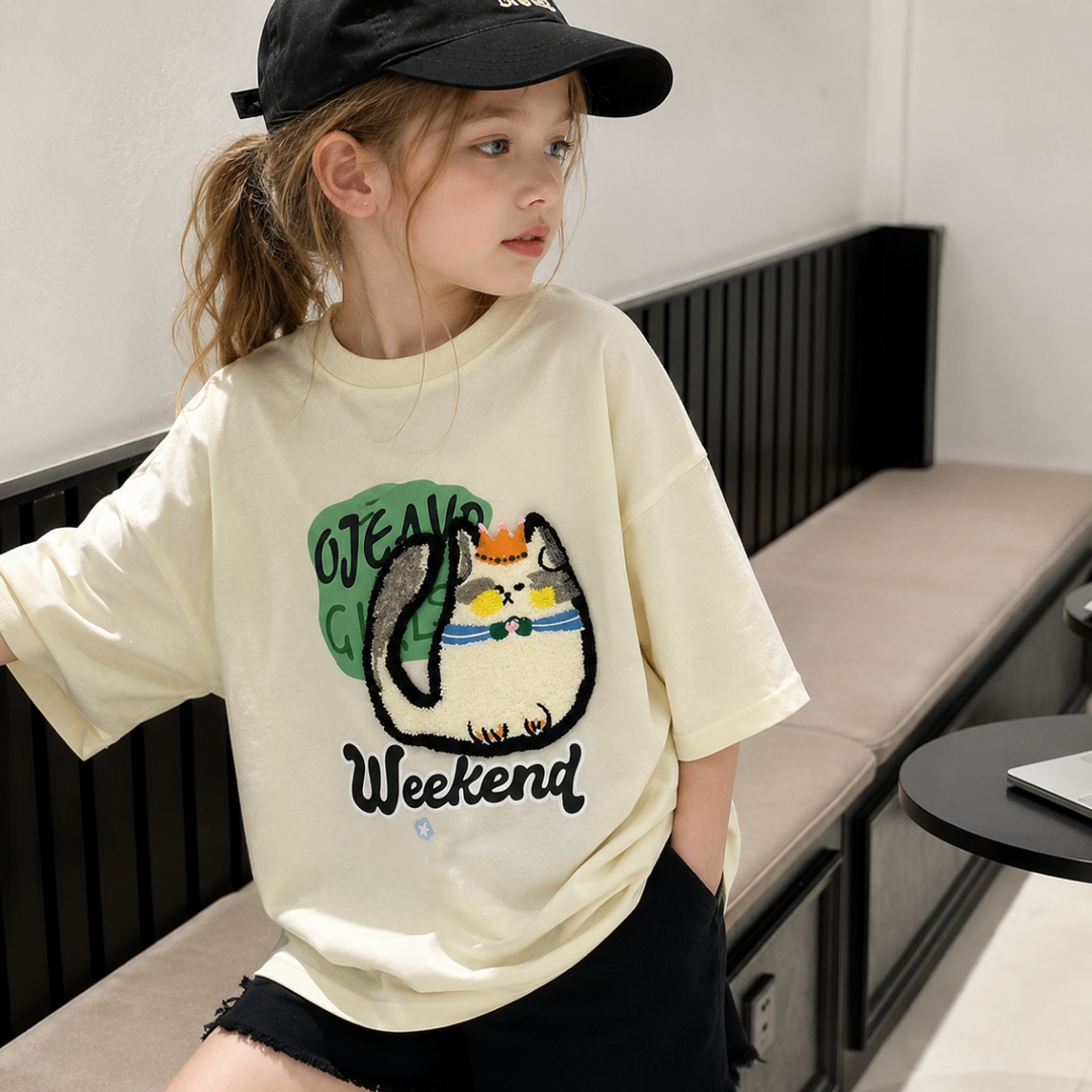 Katoon oversized T-shirt vooraanzicht - Milo & Moon