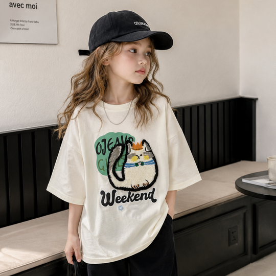 Katoon kinder T-shirt cartoonkat - Milo & Moon