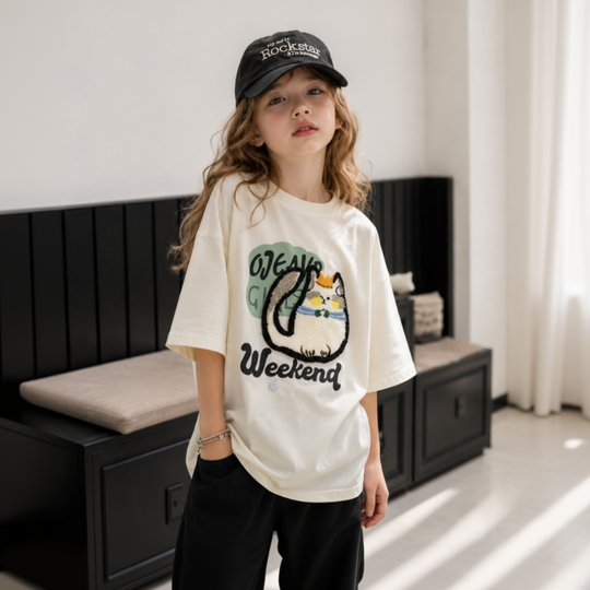 Katoon oversized T-shirt meisjes - Milo & Moon