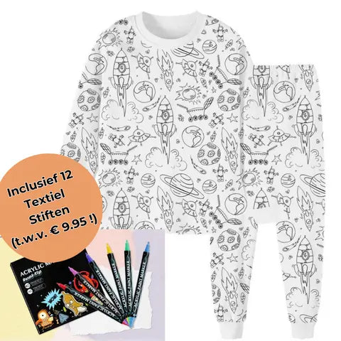 DreamDoodle™ | Inkleurbare Kinder Pyjama