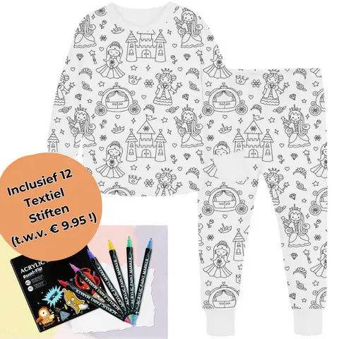 DreamDoodle™ | Inkleurbare Kinder Pyjama