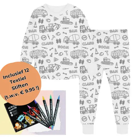DreamDoodle™ | Inkleurbare Kinder Pyjama