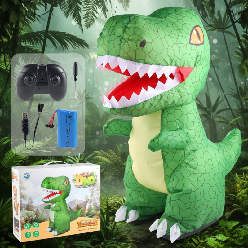 DinoRoam opblaasbare RC dinosaurus groen - Milo & Moon