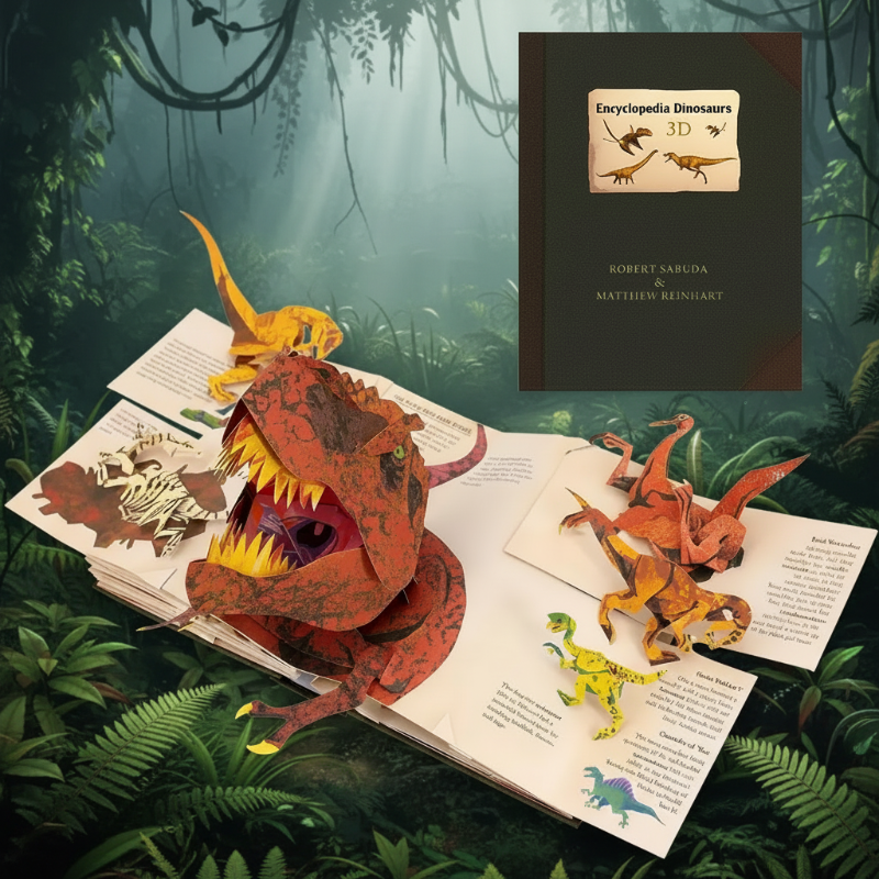 DinoPop 3D dinosaurussen pop-up boek dinosauruswereld - Milo & Moon