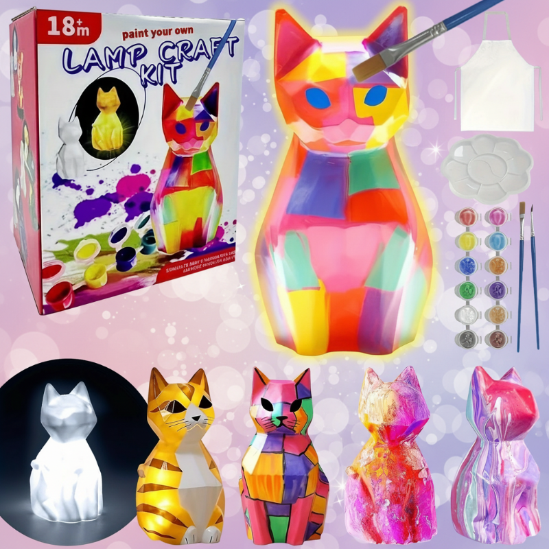 VerfPret DIY lamp kat - Milo & Moon