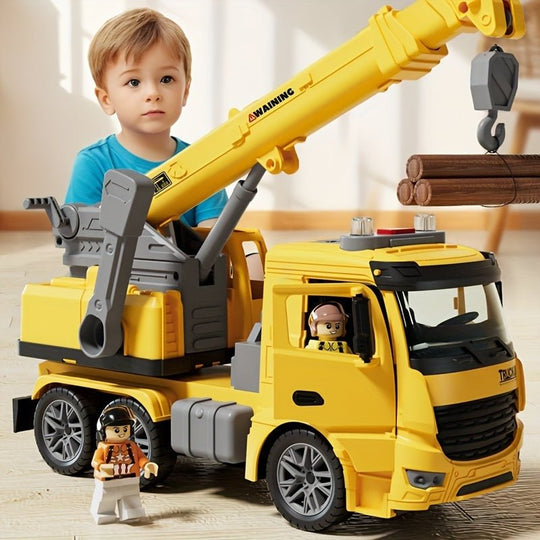 MiniBuilders™ – Kraanwagen met Licht & Geluid – Interactief Bouwspeelgoed