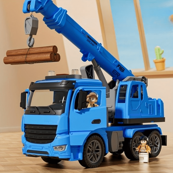 MiniBuilders™ – Kraanwagen met Licht & Geluid – Interactief Bouwspeelgoed